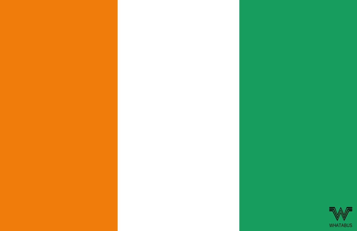 Flagge Elfenbeinküste Aufkleber 8,5 x 5,5 cm – WHATABUS-Shop - WHATABUS